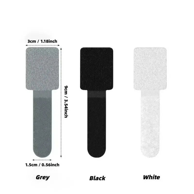 Self-Adhesive Reusable Cable Ties, 20Pcs Easy Desk Organizer & Management Tool, Strong Polyester Fiber Cable Ties for Home and Office Use, Modern Desk Accessories, Room Accessories