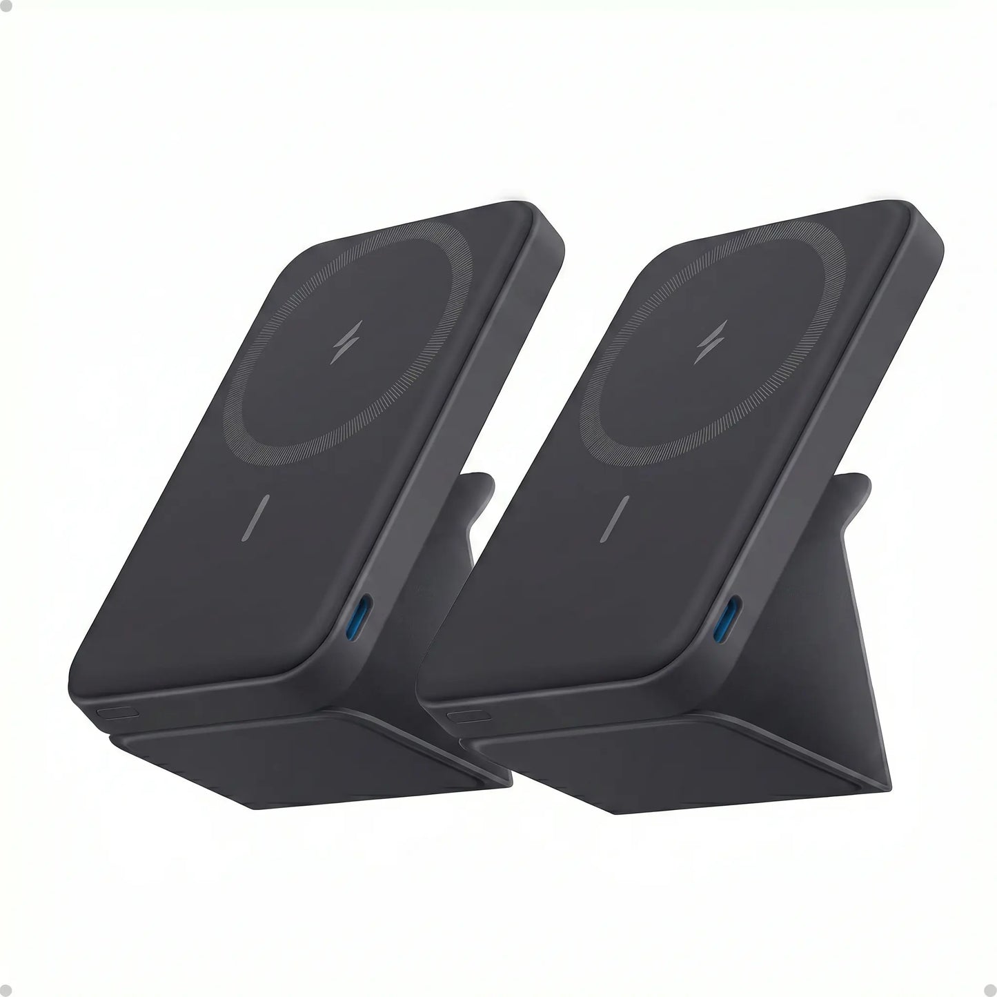 Anker 5,000Mah Magnetic Power Bank, Wireless Portable Charger with Foldable Stand & Side USB-C Port, Battery Pack for Iphone 17/16/15/14/13