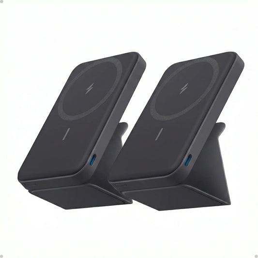 Anker 5,000Mah Magnetic Power Bank, Wireless Portable Charger with Foldable Stand & Side USB-C Port, Battery Pack for Iphone 17/16/15/14/13