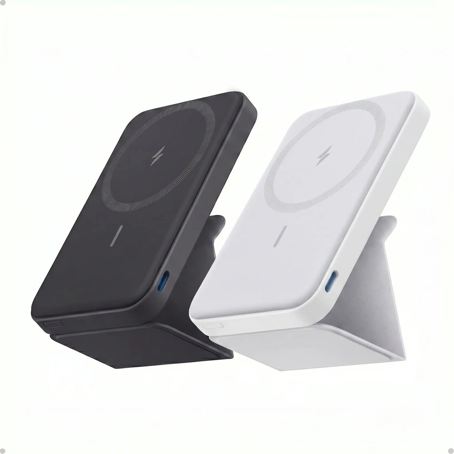 Anker 5,000Mah Magnetic Power Bank, Wireless Portable Charger with Foldable Stand & Side USB-C Port, Battery Pack for Iphone 17/16/15/14/13
