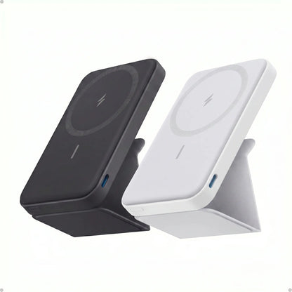 Anker 5,000Mah Magnetic Power Bank, Wireless Portable Charger with Foldable Stand & Side USB-C Port, Battery Pack for Iphone 17/16/15/14/13