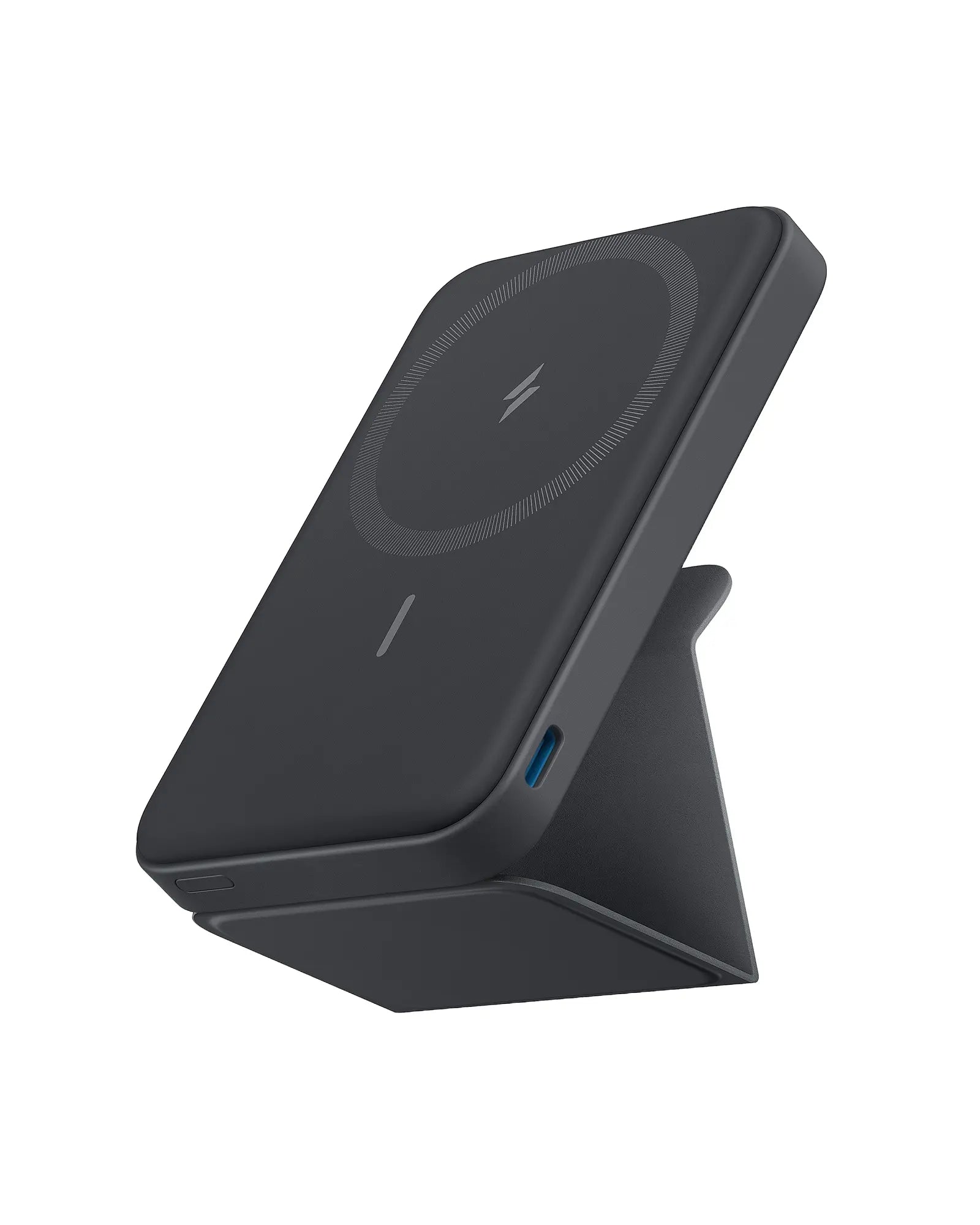 Anker 5,000Mah Magnetic Power Bank, Wireless Portable Charger with Foldable Stand & Side USB-C Port, Battery Pack for Iphone 17/16/15/14/13